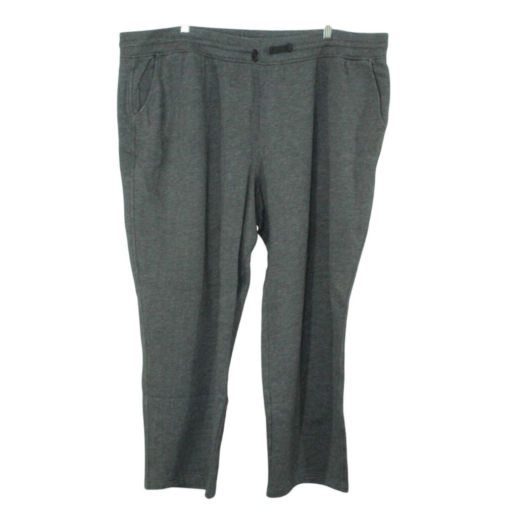 LL Bean Womens Gray Fleece Lined Sweatpants Size 3X Regular Cozycore Gorpcore